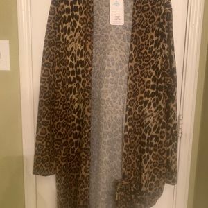 Leopard Print Duster / Kimono